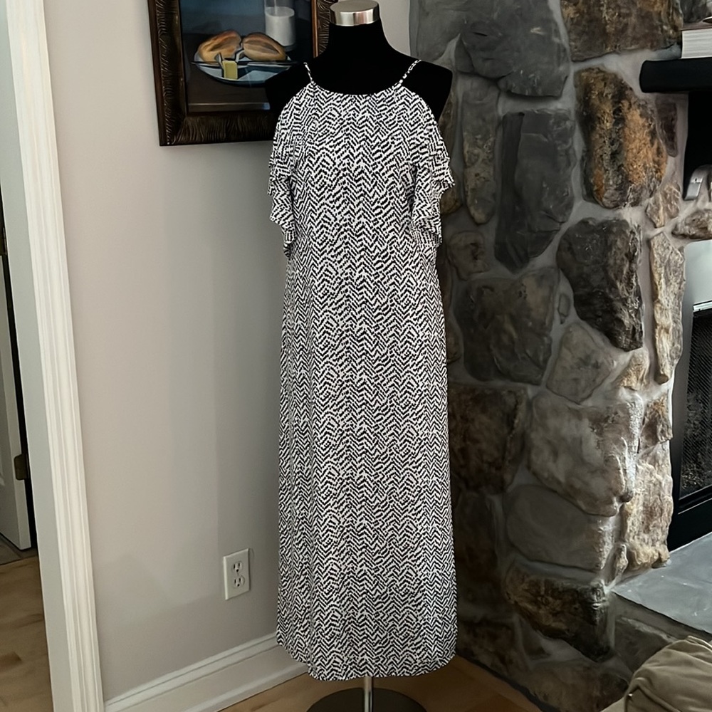 NWOT Banana Republic Flutter Sleeve Maxi Dress, size 8P